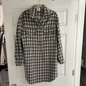 Altar'd State Gray and White Utility Jacket